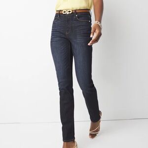 White House Black Market High Rise Dark Indigo Jeans